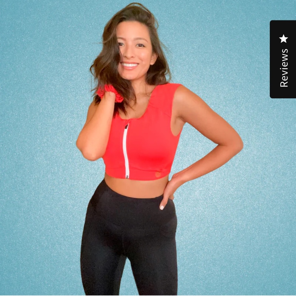 KINFLYTE FREEDOM ZIP BRA - ECO JERSEY